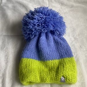 Kids Spyder hat Green Lavender neon . Fits kids 3-5 .